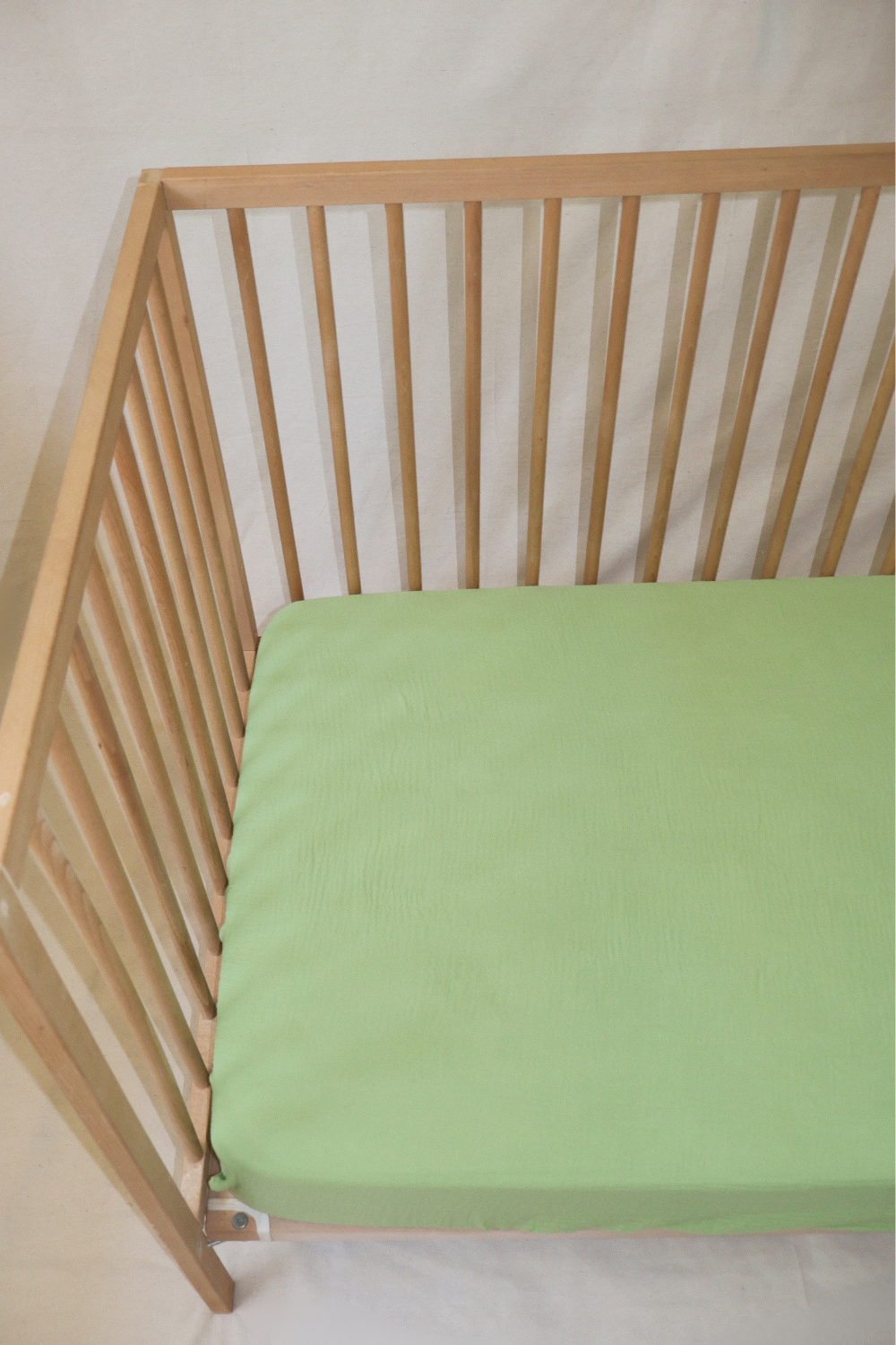 Baby Muslin Cot Sheet | Apple