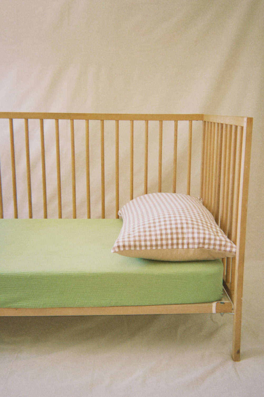 Baby Muslin Cot Sheet | Apple
