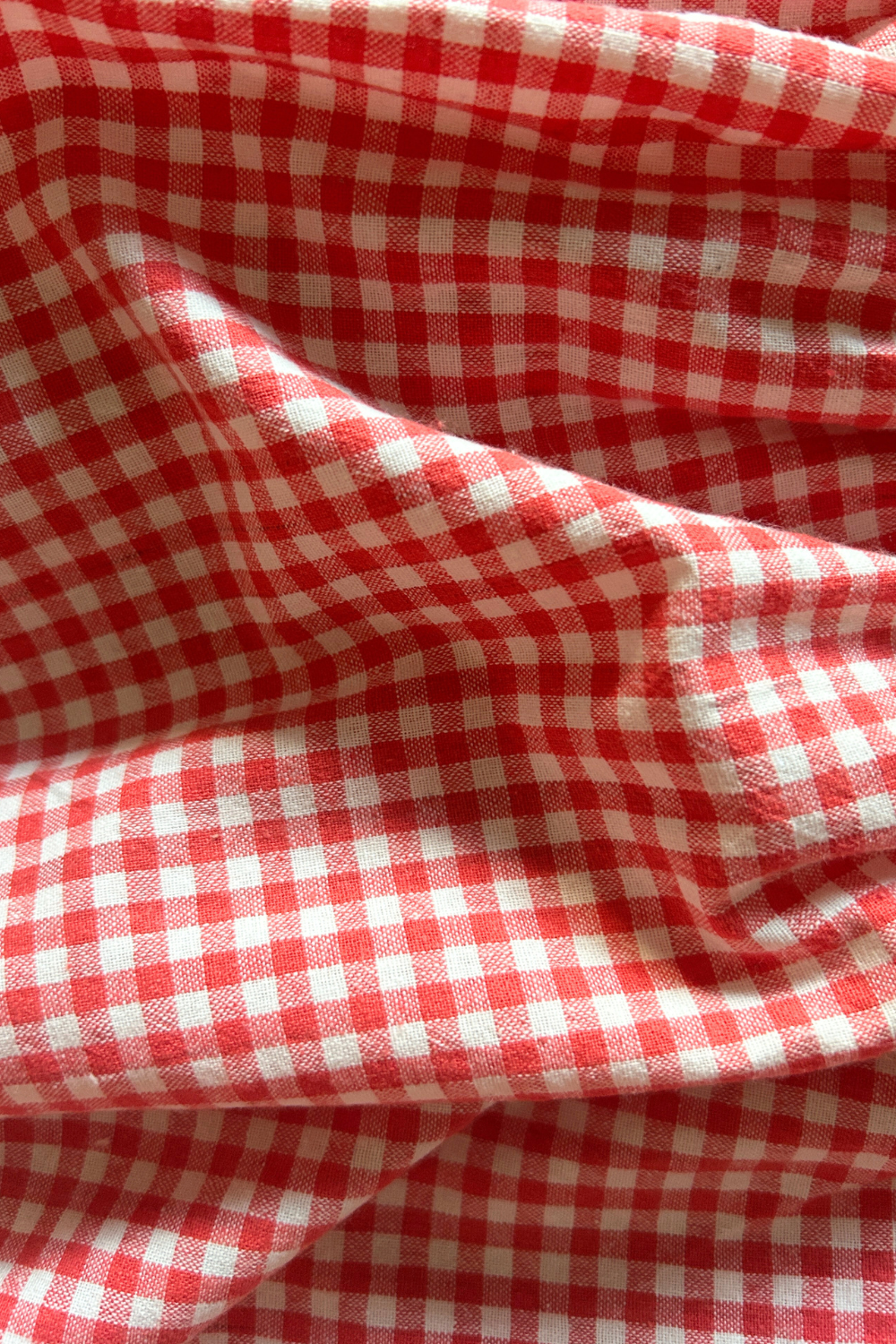 kids cotton red gingham pants