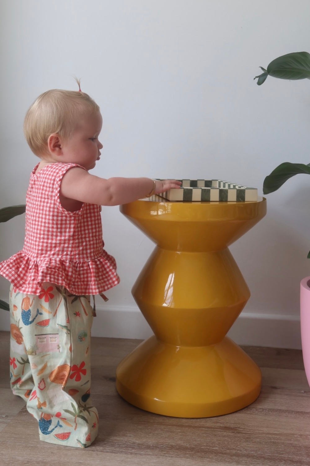 Checky Swing Top | Chilli