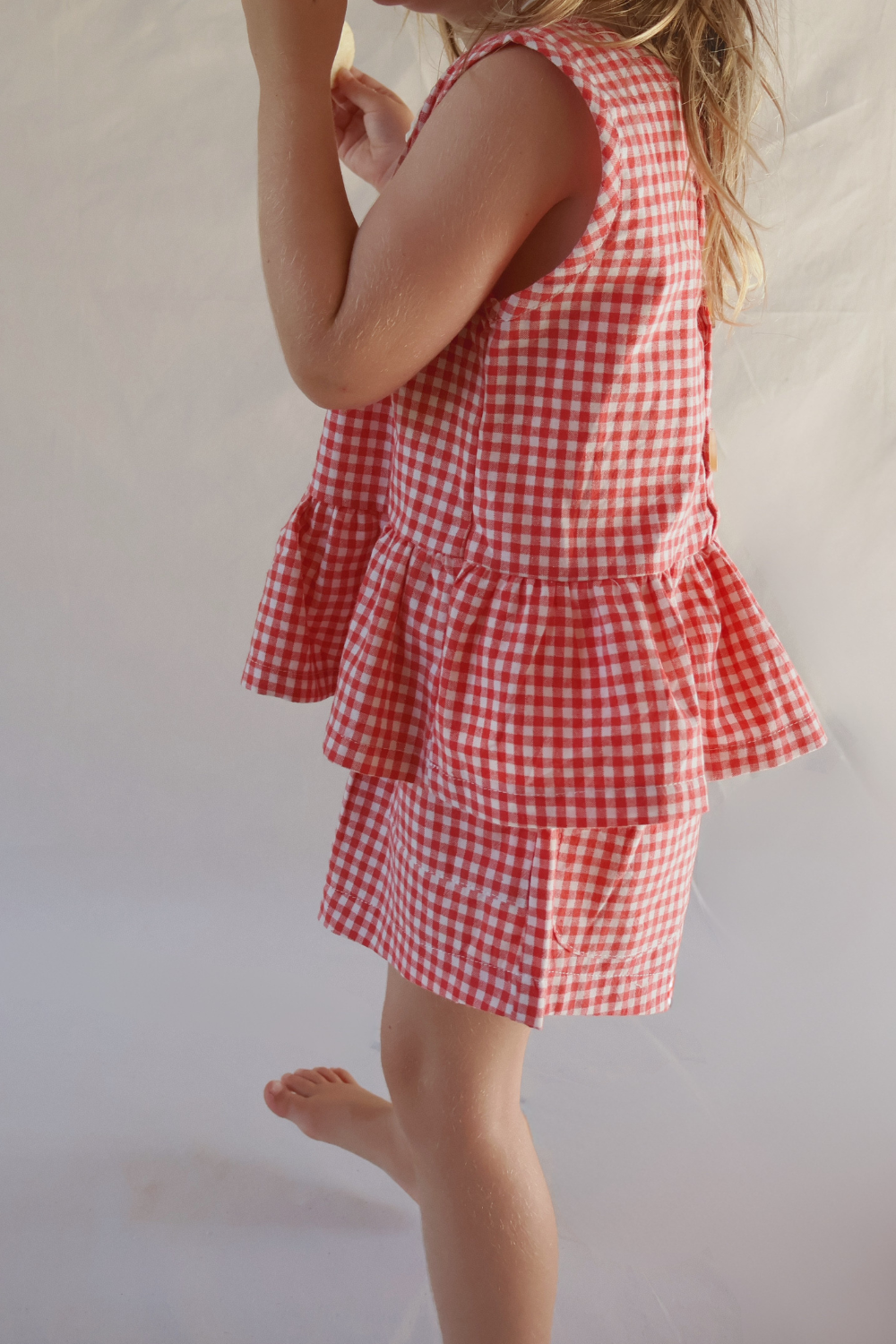 Checky Swing Top | Chilli