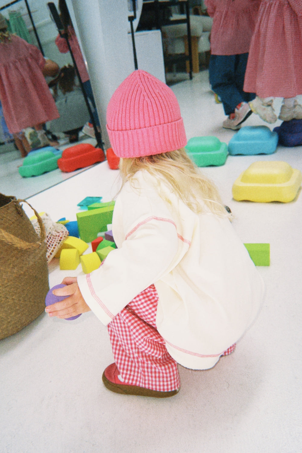Chunky Knit Beanie | Raspberry