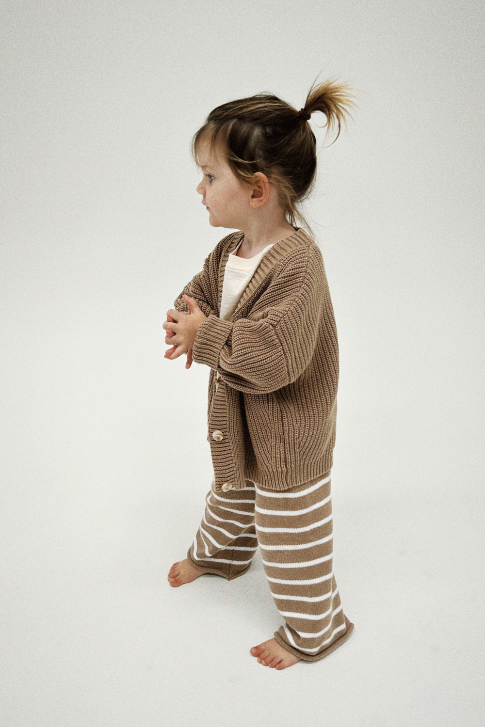 Chunky Knit Cotton Cardigan | Coconut