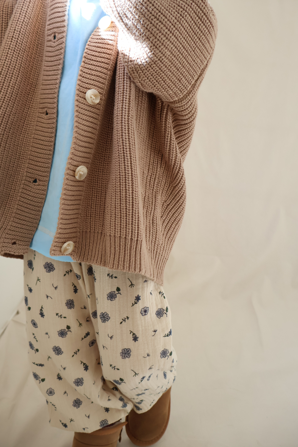 Chunky Knit Cotton Cardigan | Coconut
