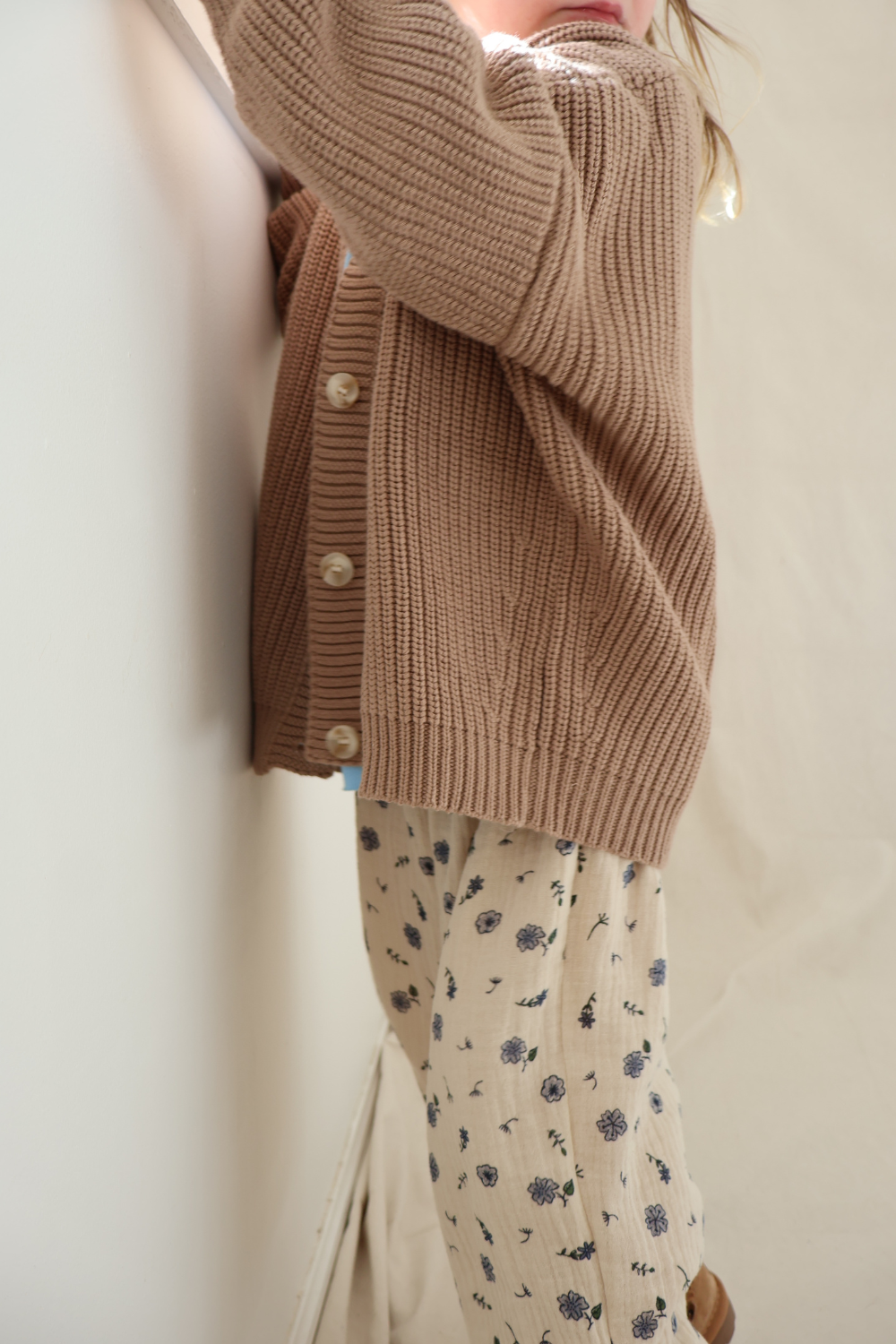 Chunky Knit Cotton Cardigan | Coconut