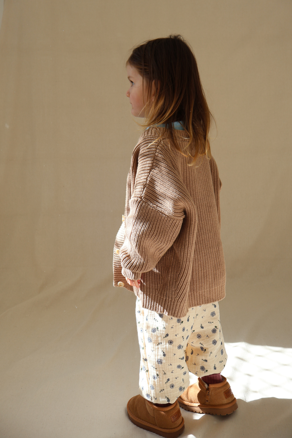 Chunky Knit Cotton Cardigan | Coconut