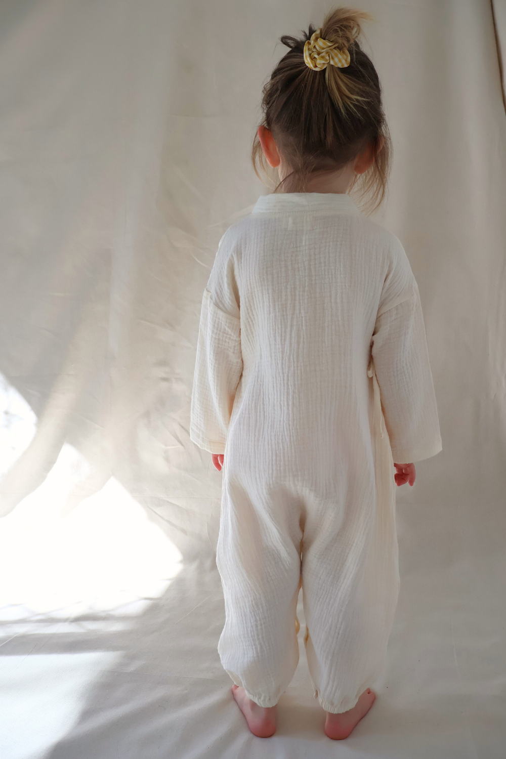 Muslin Kimono Romper | Milk