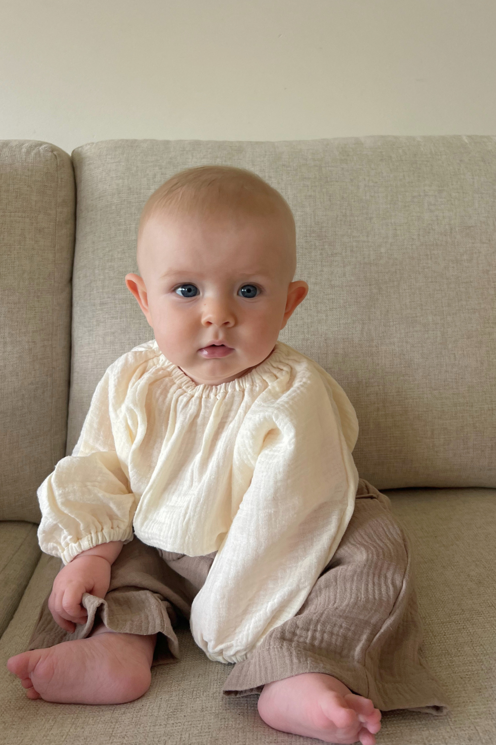 Muslin Pullover Top | Milk