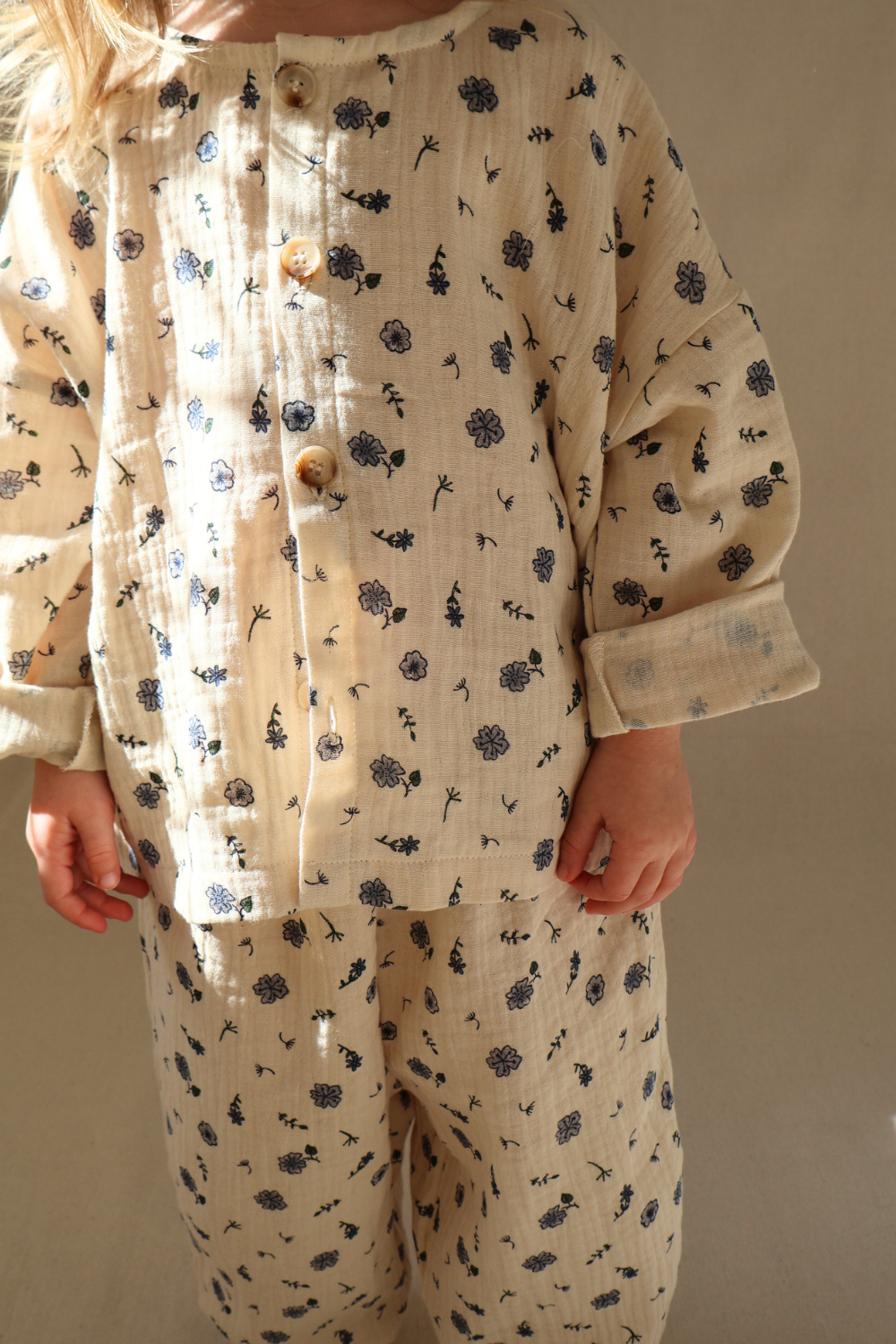 Muslin Pyjama Lounge Set | Vintage Floral