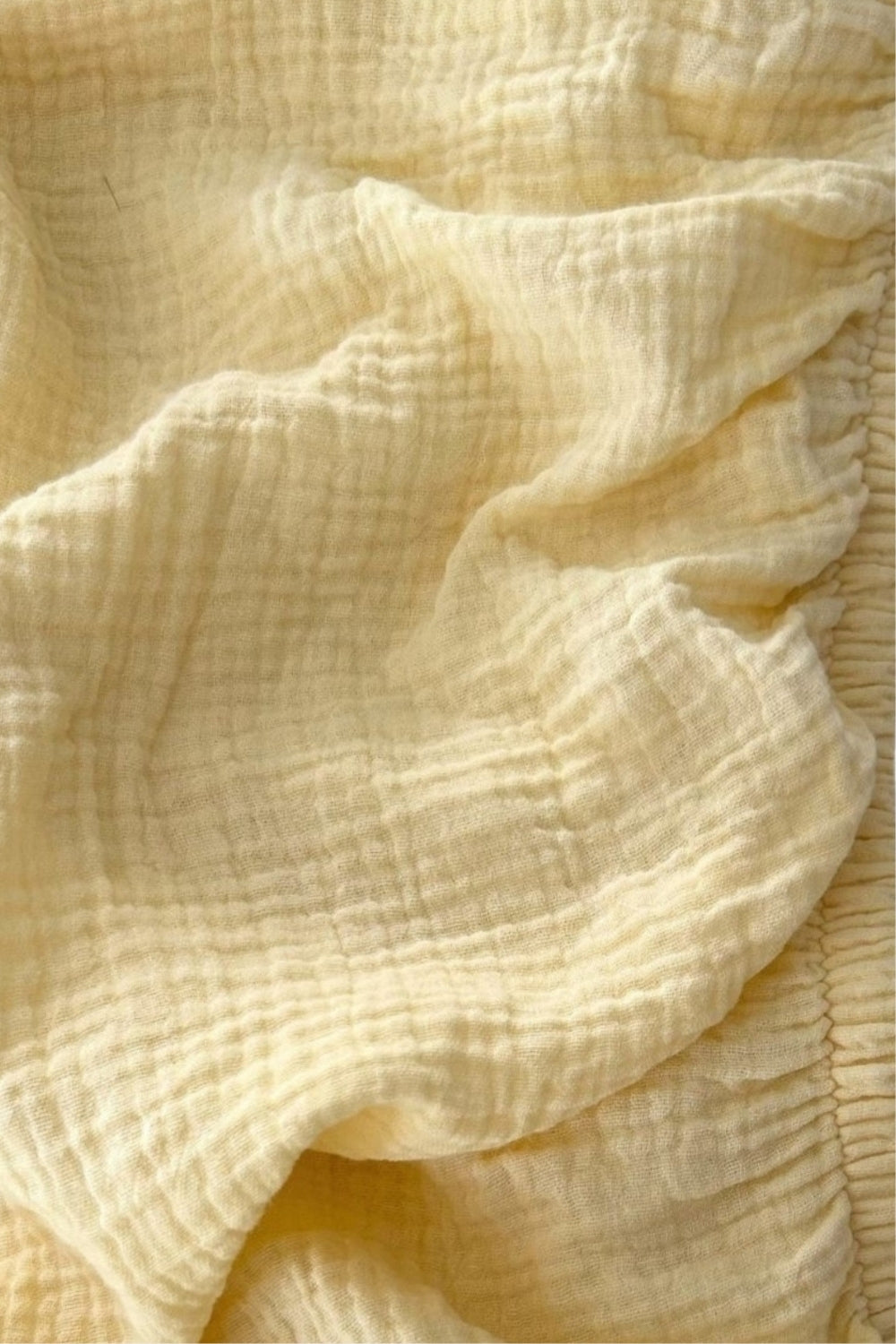 Baby Muslin Cot Sheet | Butter