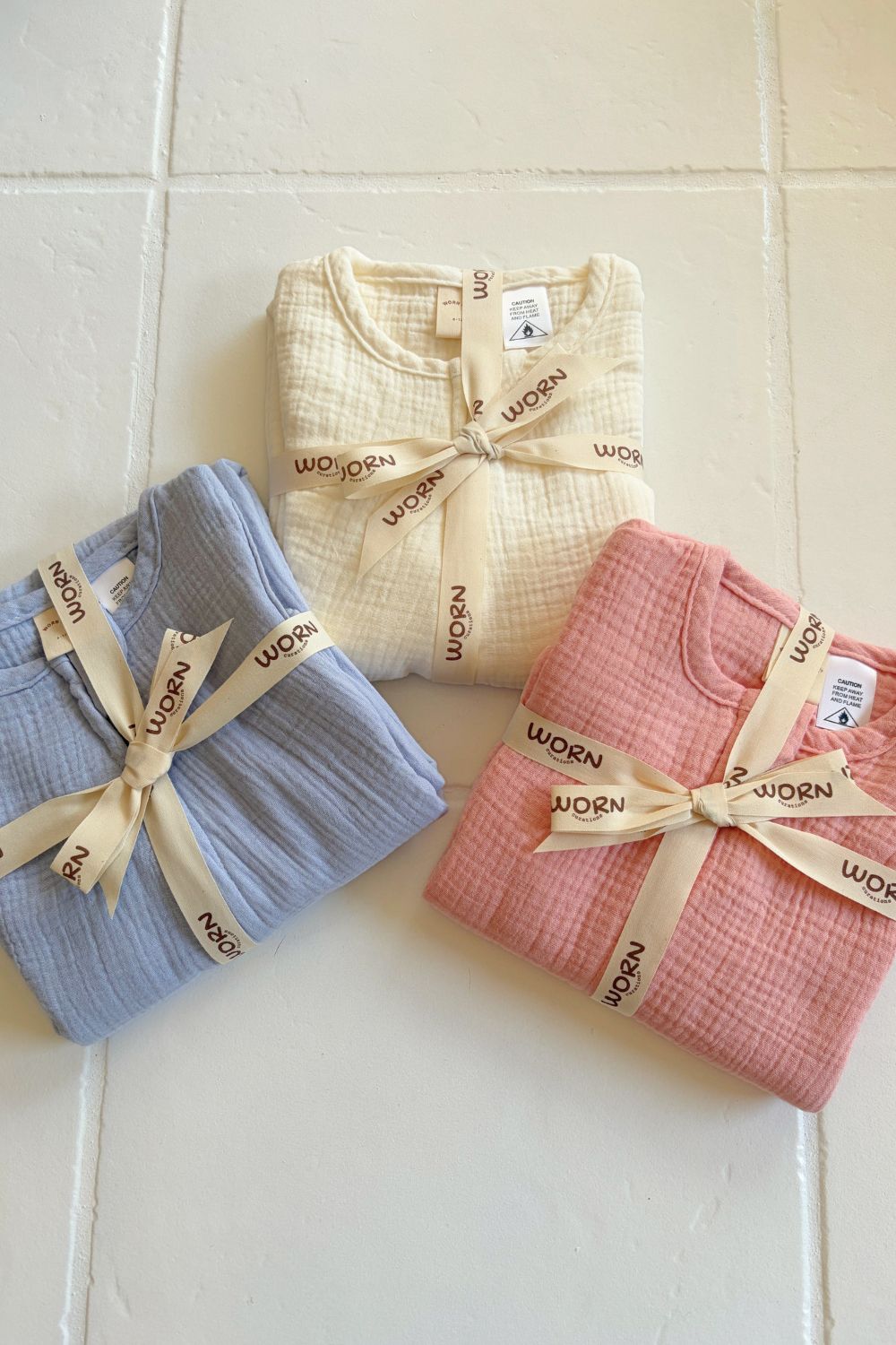 Organic Muslin Baby Sleeping Bag | Milk