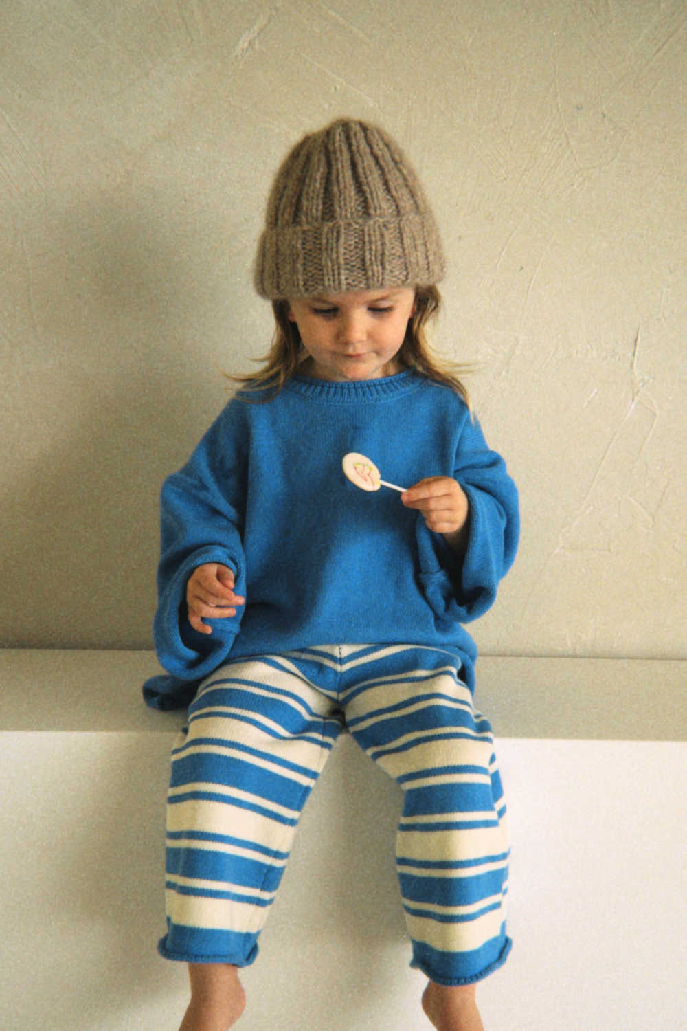 Rolly Knit Jumper | Blueberry