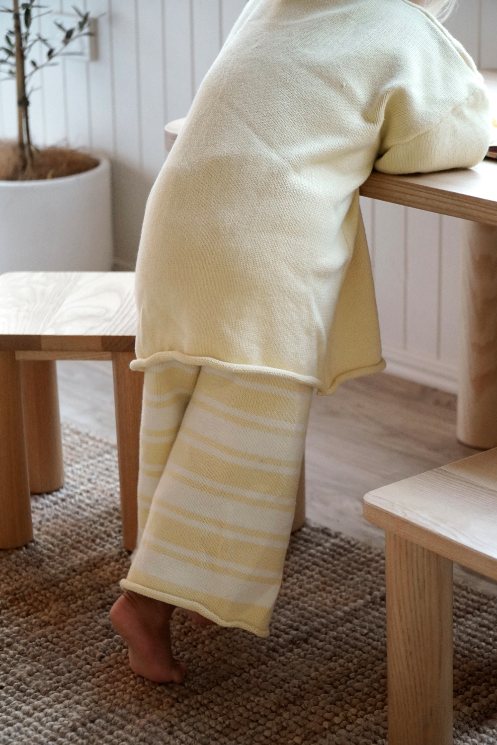Rolly Stripe Knit Pants | Butter