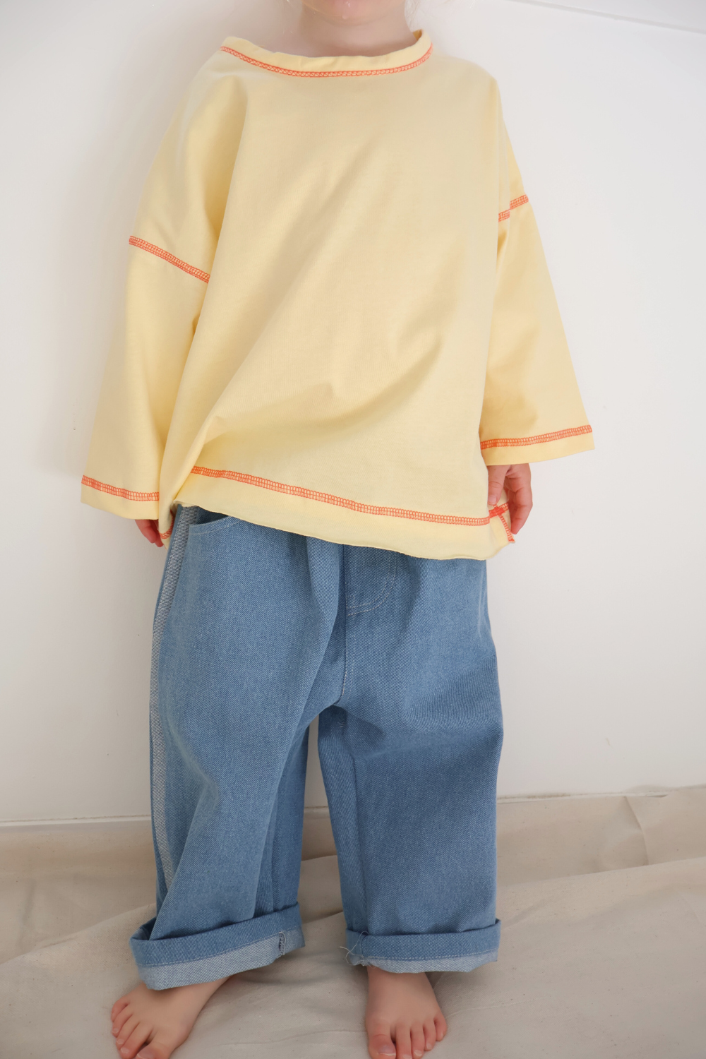 Staple Stitch Long Sleeve Tee | Butter