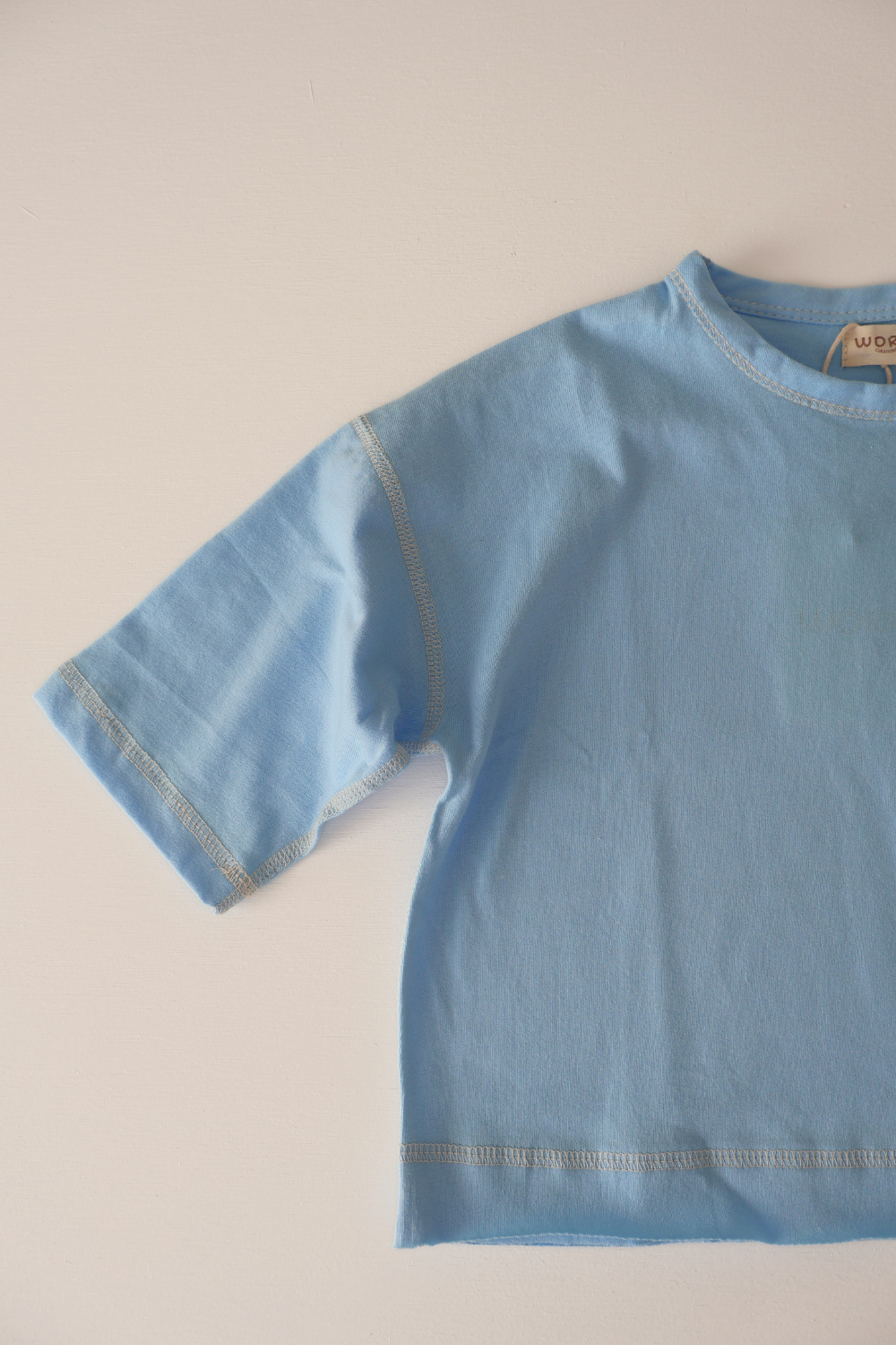Staple Stitch Long Sleeve Tee | Cornflower
