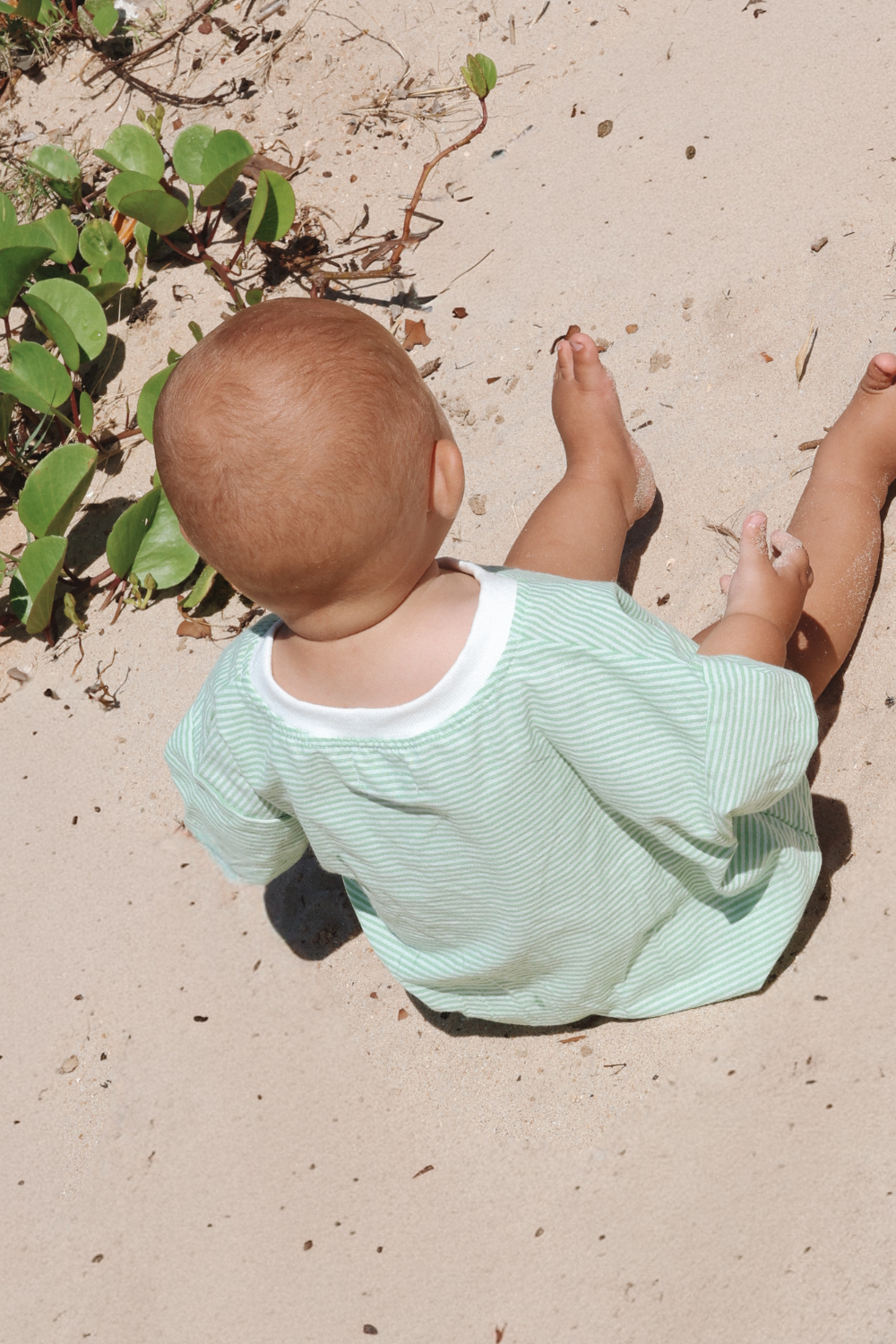 Stripey T-Shirt Romper | Apple
