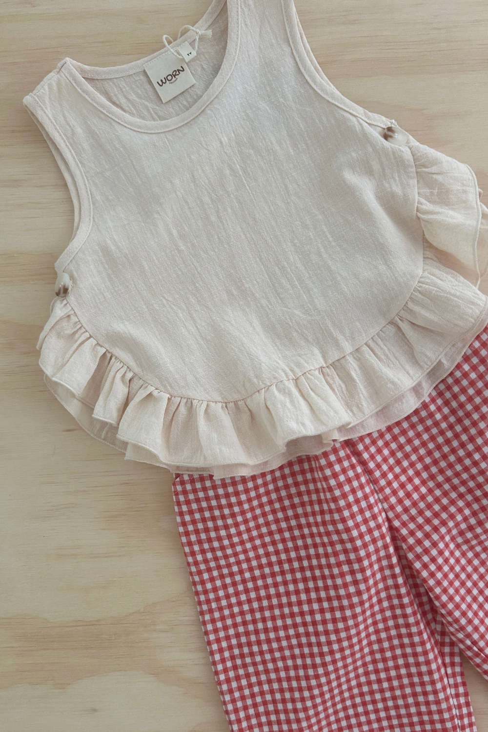 Summer Ruffle Top | Vanilla