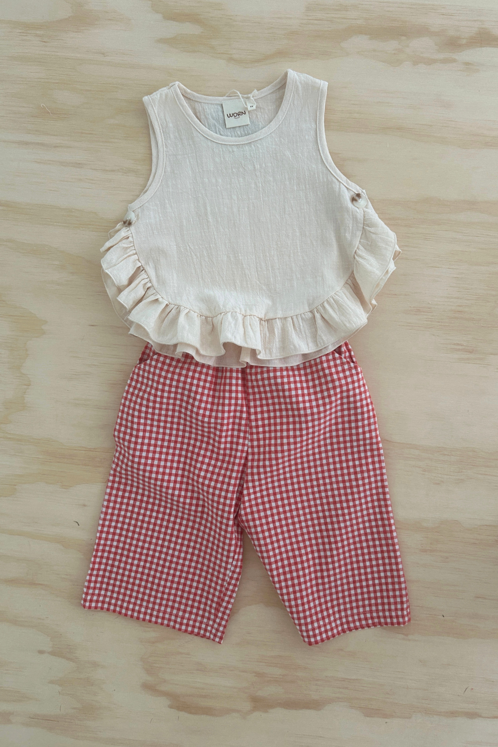 Summer Ruffle Top | Vanilla