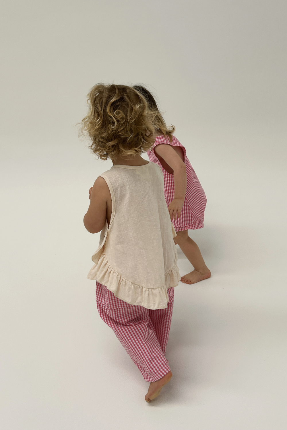 Kids Textured Cotton Ruffle Top_Vanilla Cream