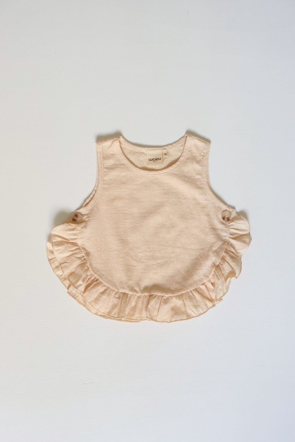 Summer Ruffle Top | Vanilla