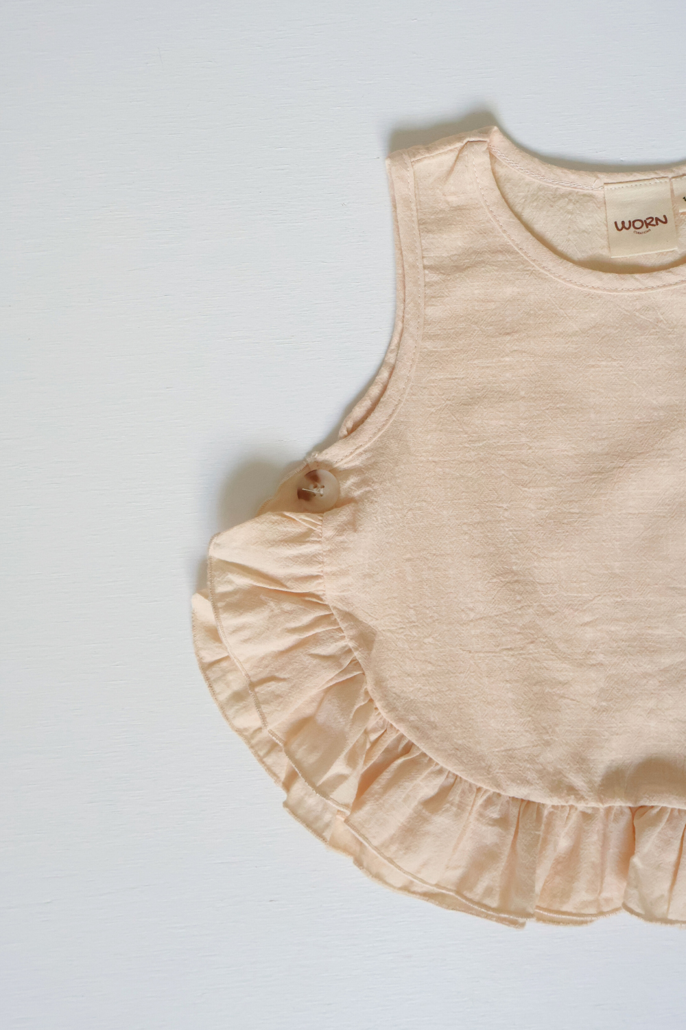 Summer Ruffle Top | Vanilla