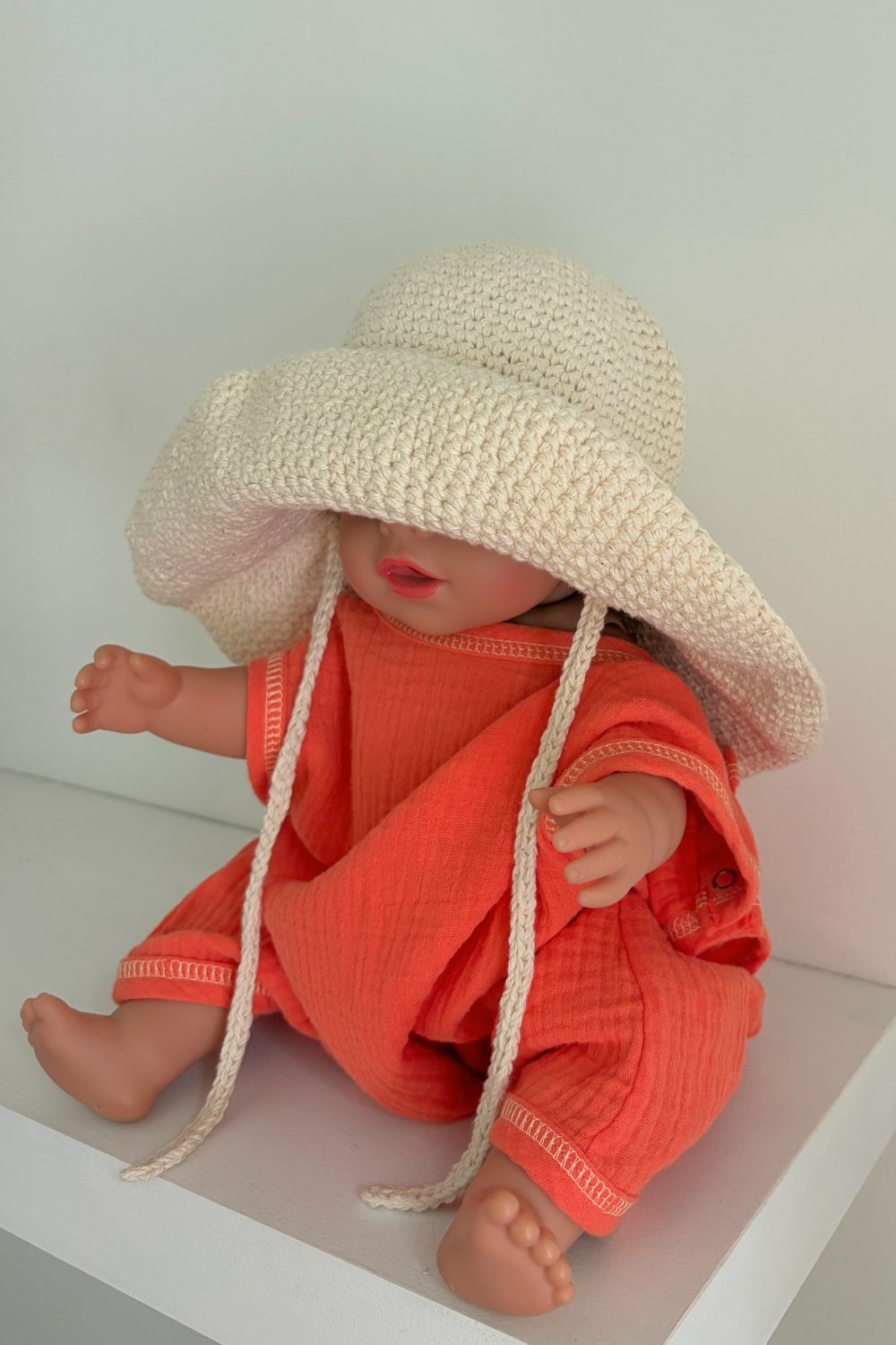Baby Crochet Bucket Hat | Milk