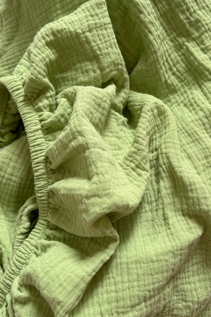 Baby Muslin Cot Sheet | Apple
