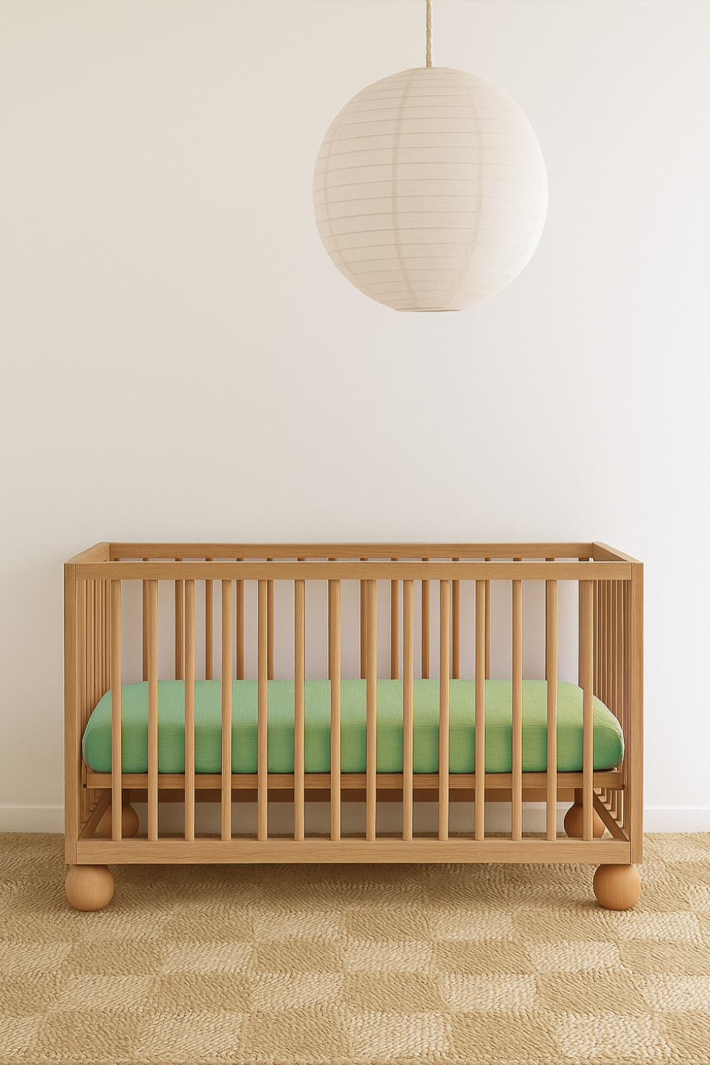 Baby Muslin Cot Sheet | Apple