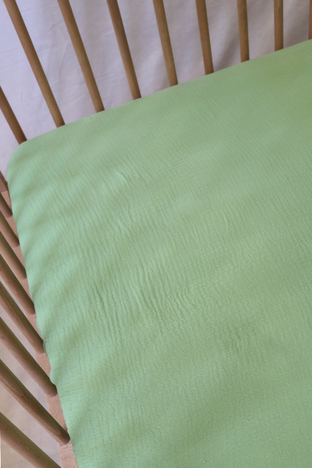 Baby Muslin Cot Sheet | Apple