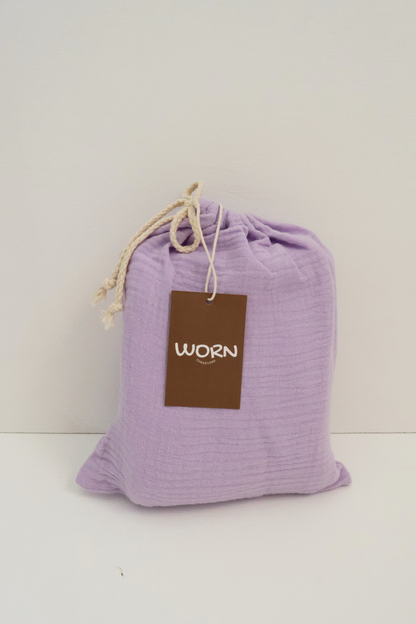 Baby Muslin Cot Sheet | Lavender