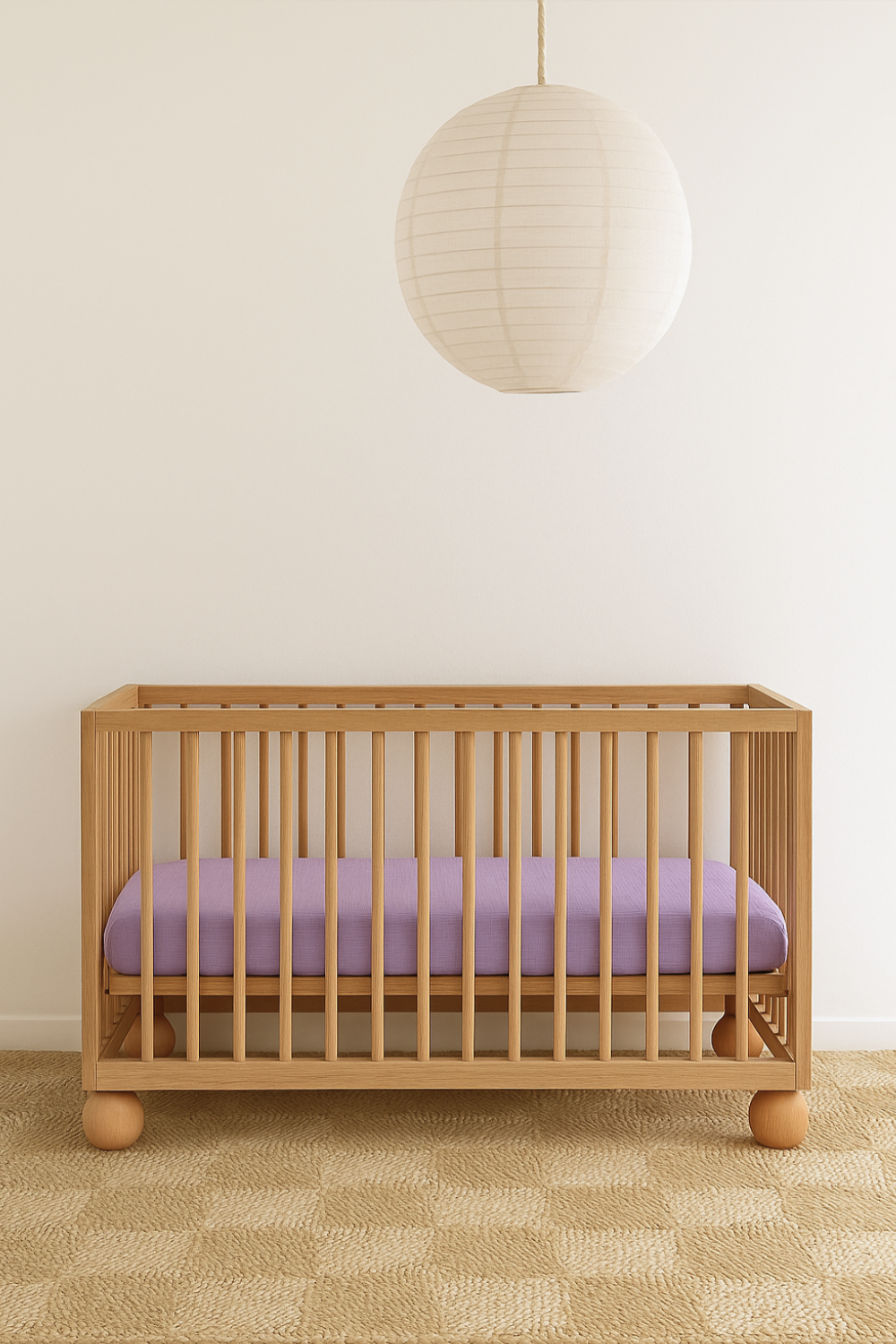 Baby Muslin Cot Sheet | Lavender