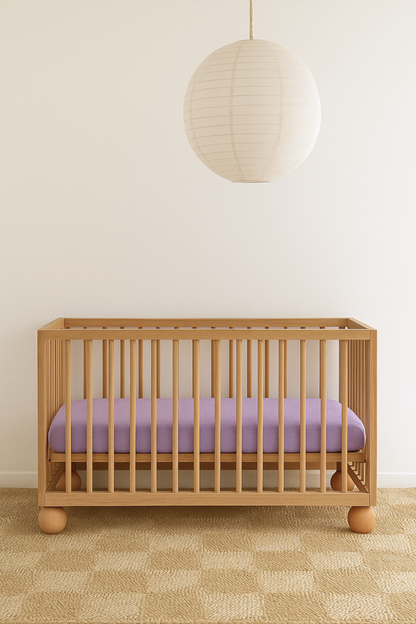 Baby Muslin Cot Sheet | Lavender