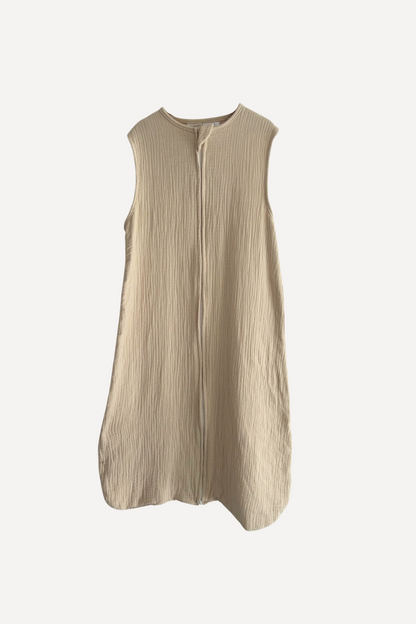 Baby Muslin Sleeping Bag | Biscuit