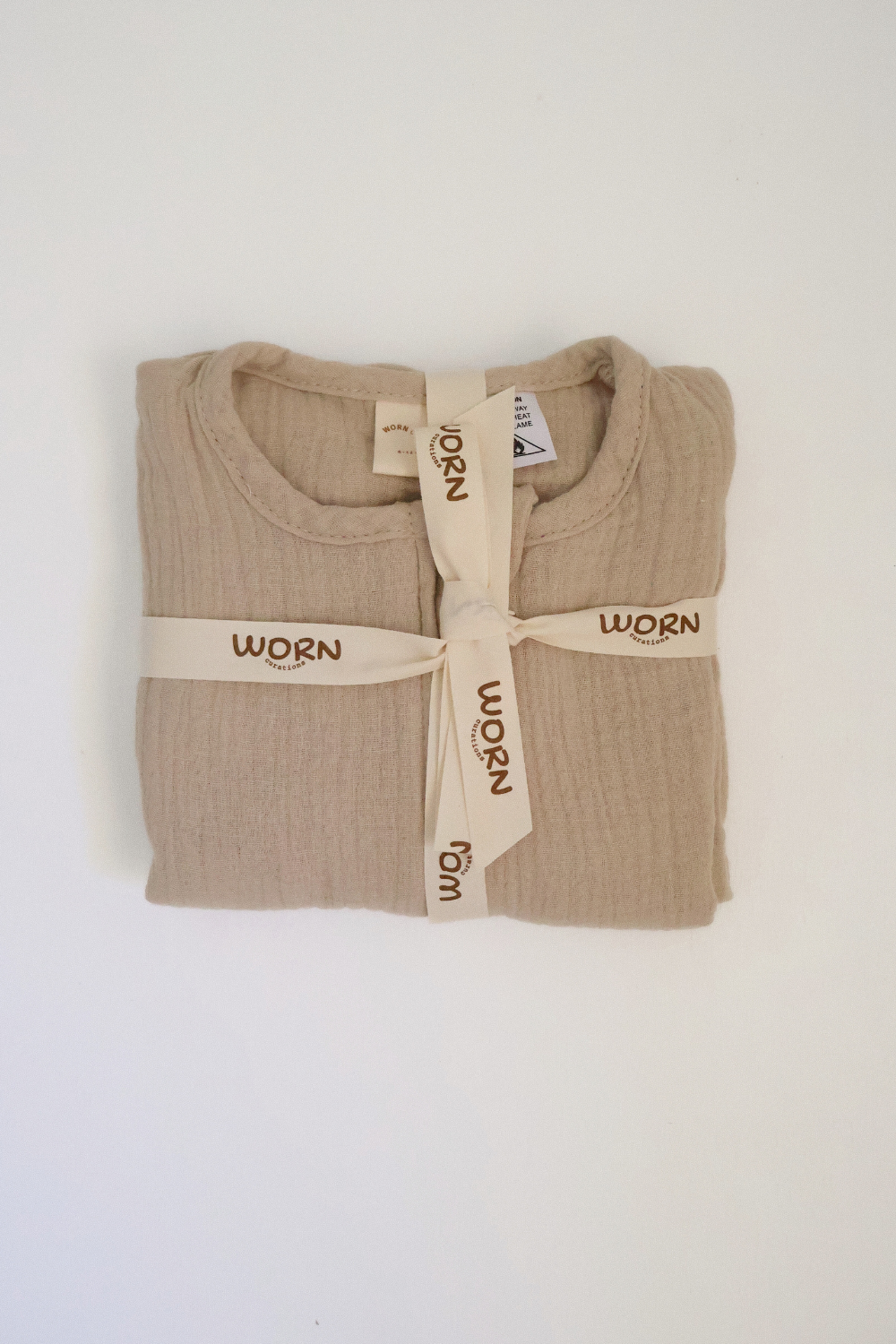 Baby Muslin Sleeping Bag | Biscuit