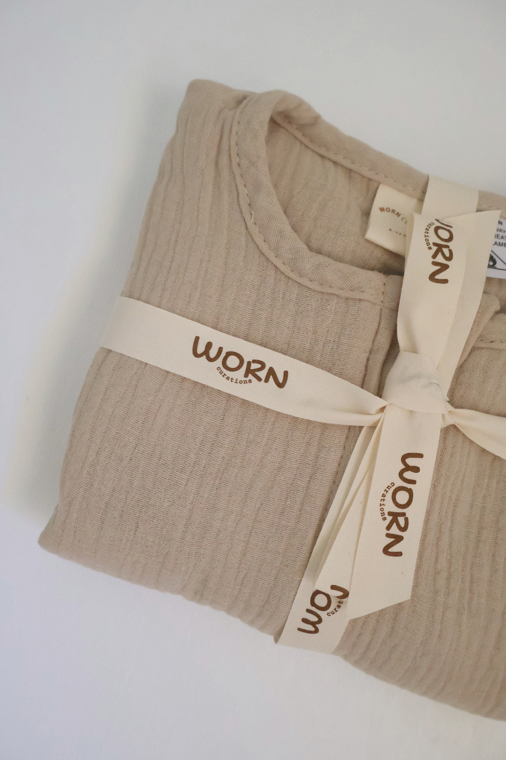 Baby Muslin Sleeping Bag | Biscuit