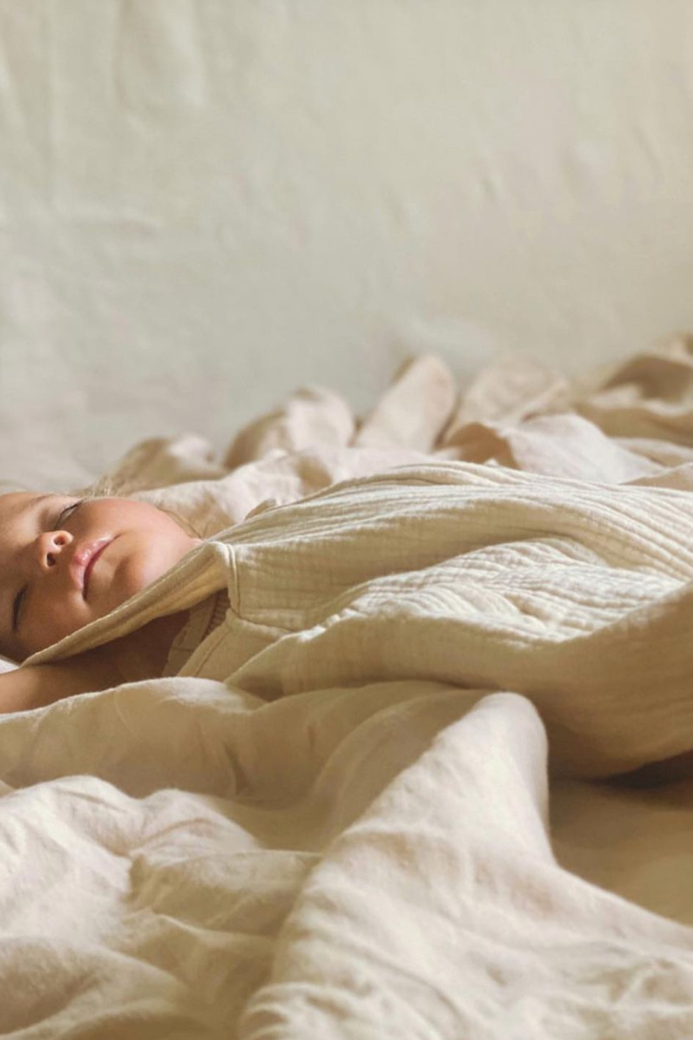 Baby Muslin Sleeping Bag | Biscuit