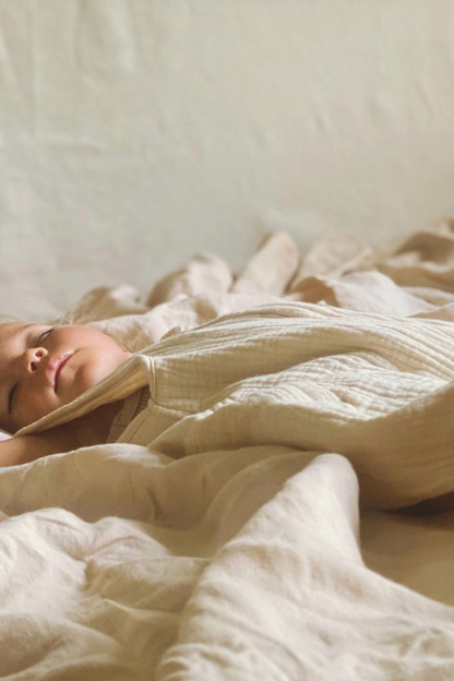 Baby Muslin Sleeping Bag | Biscuit