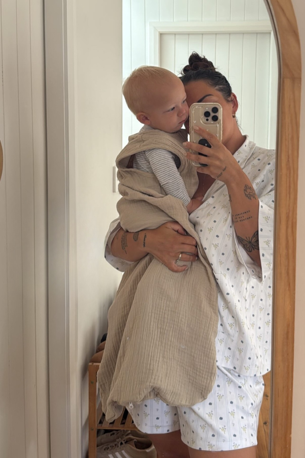 Baby Muslin Sleeping Bag | Biscuit