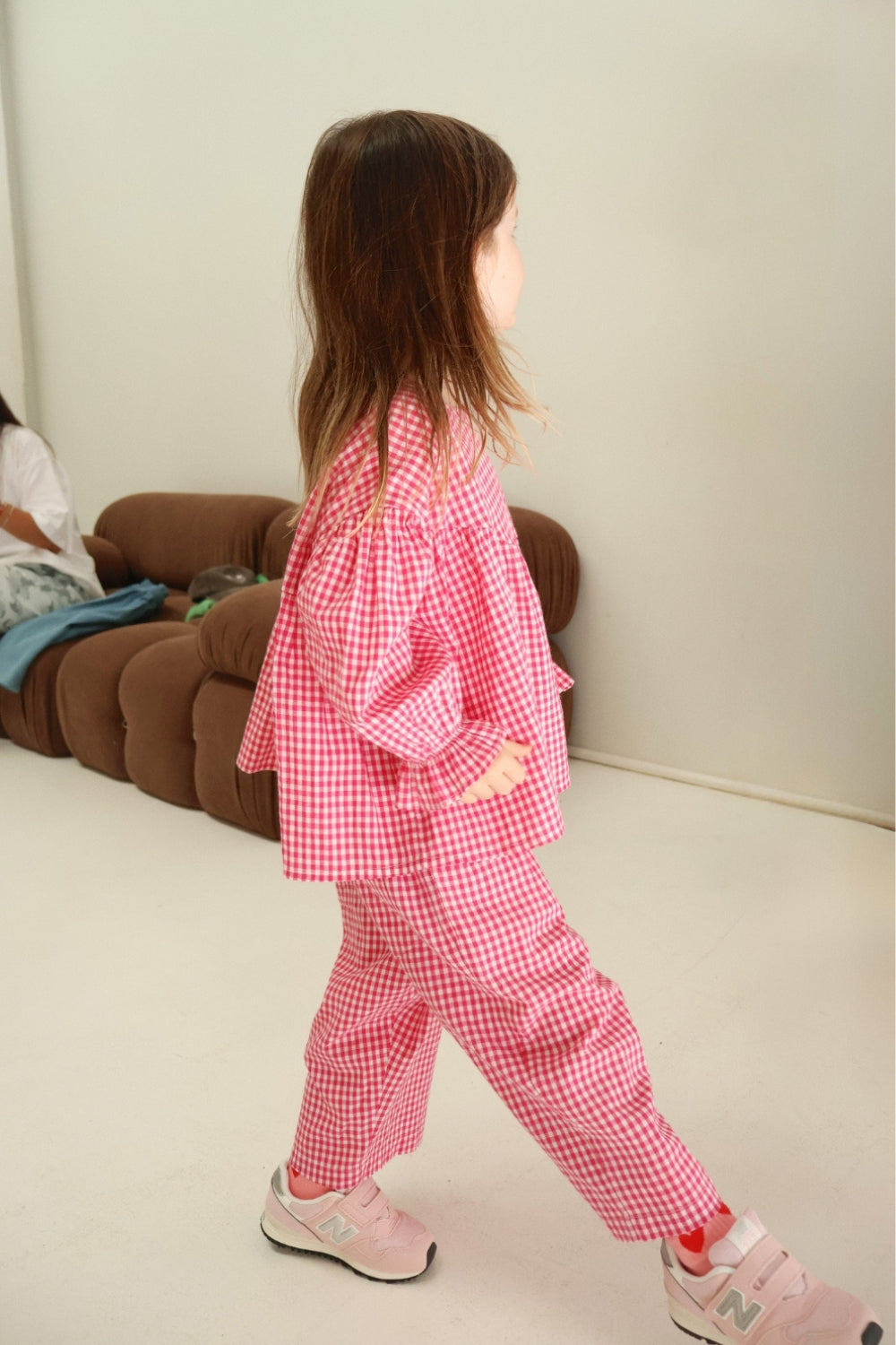 Bloom Blouse | Raspberry Gingham