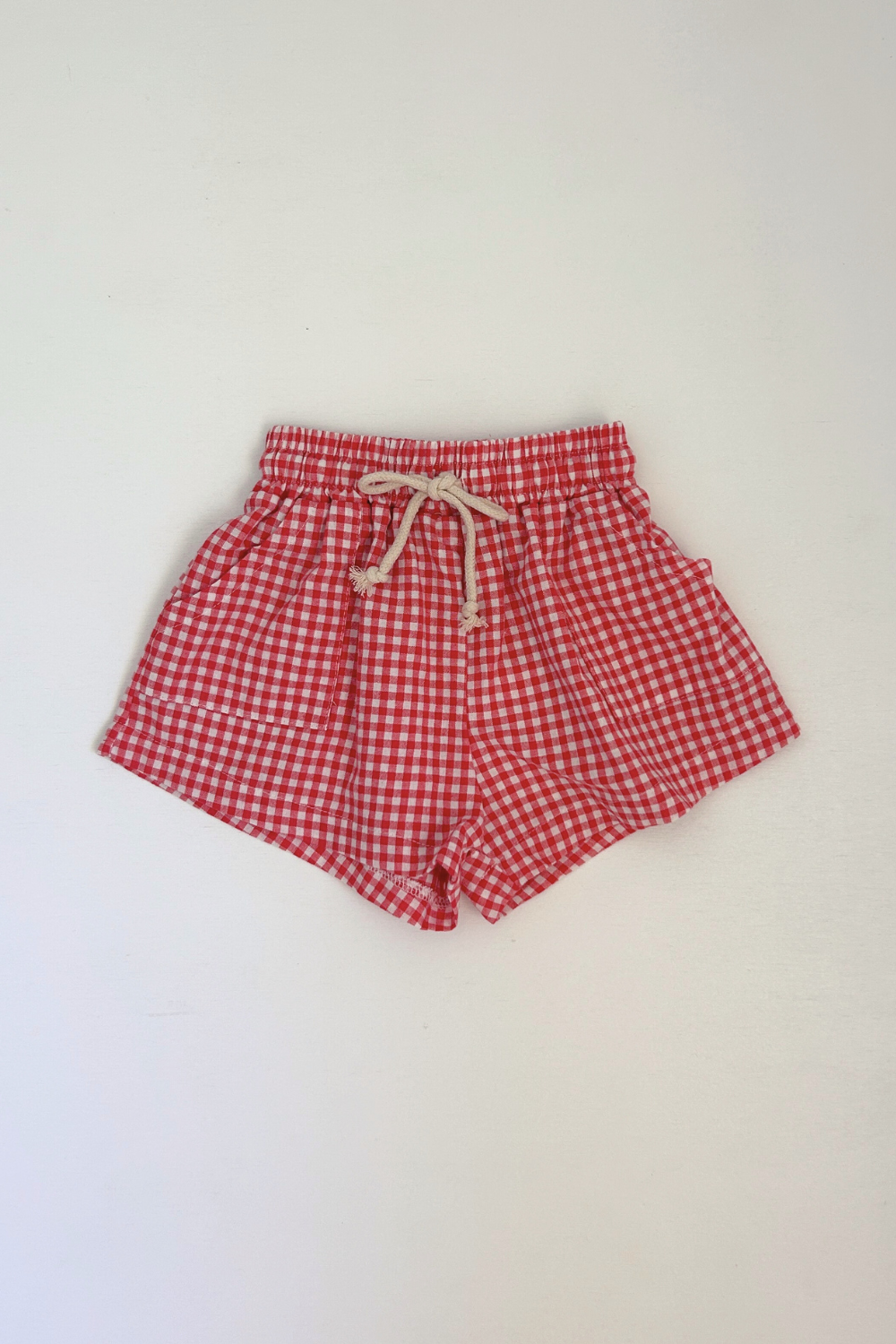 Checky Pocket Shorts | Chilli