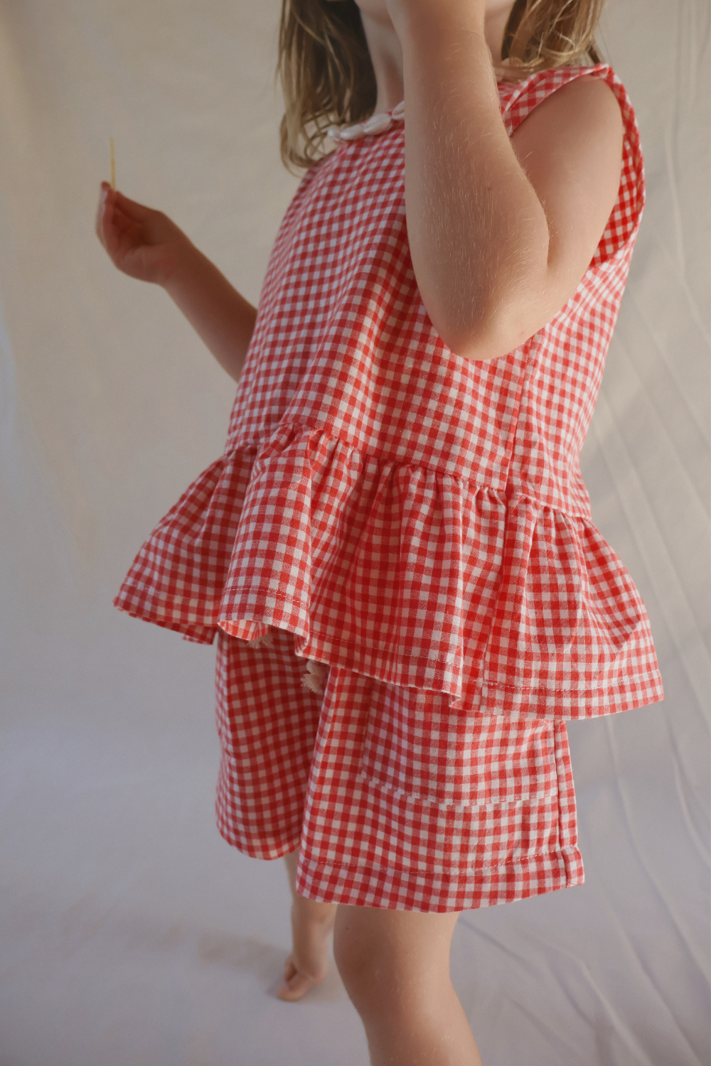 Checky Swing Top | Chilli