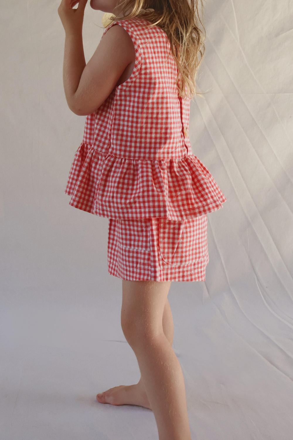 Checky Swing Top | Chilli