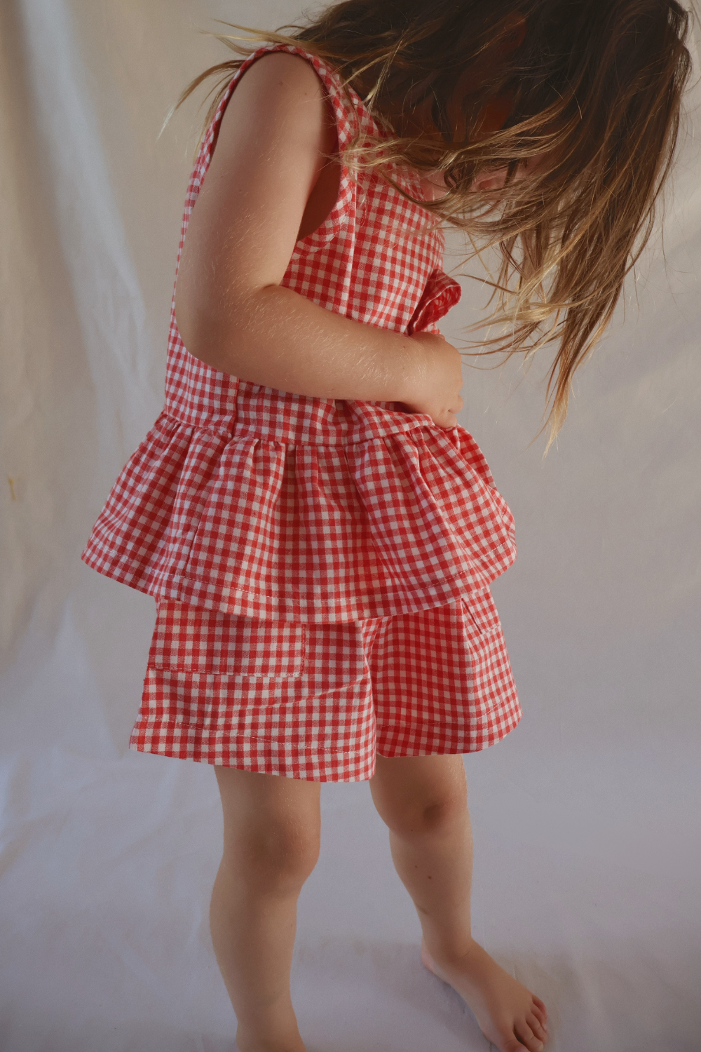 Checky Swing Top | Chilli