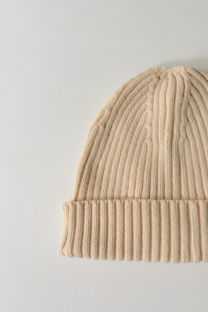 Chunky Knit Beanie | Milk