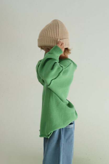 Chunky Knit Beanie | Milk