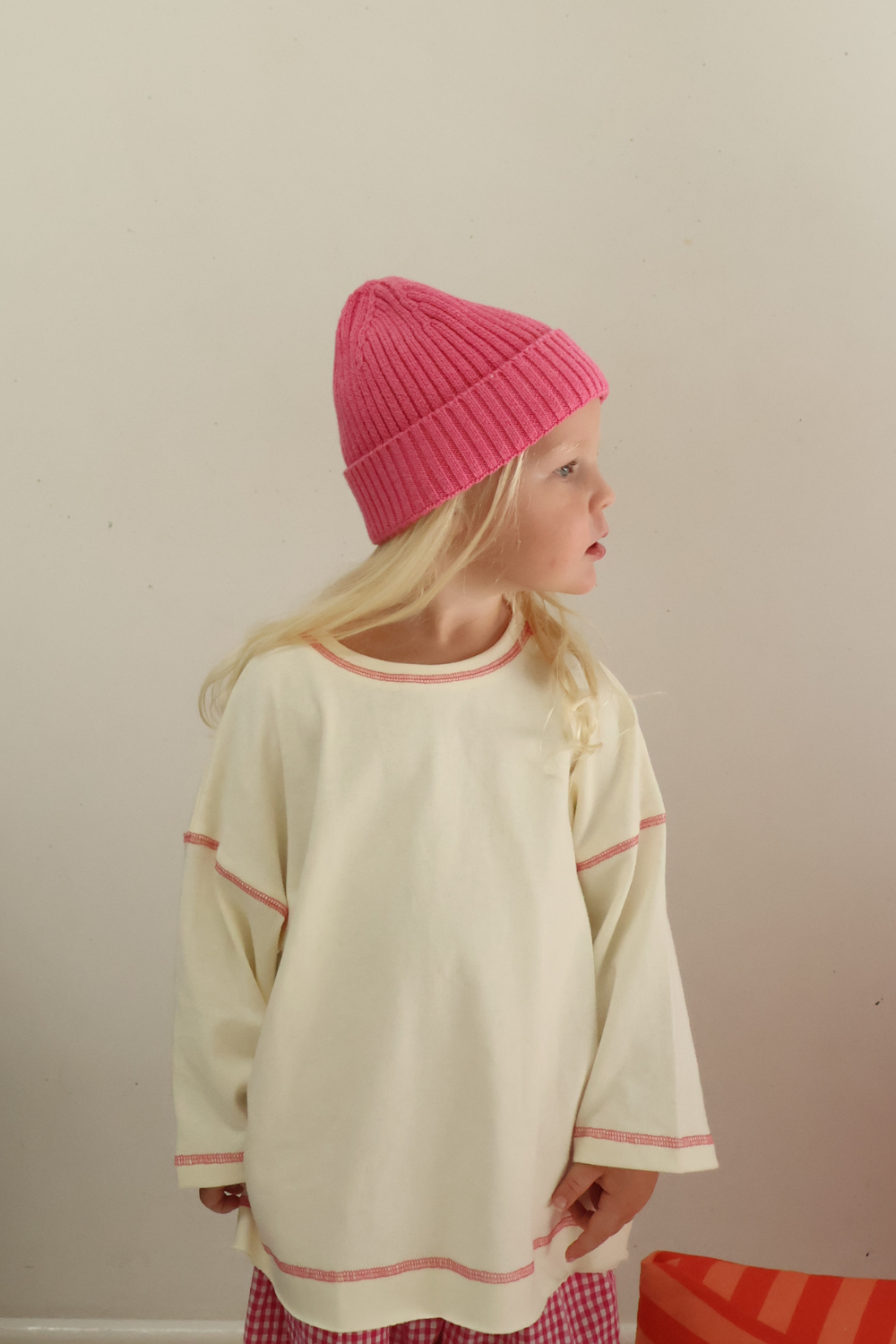 Chunky Knit Beanie | Raspberry
