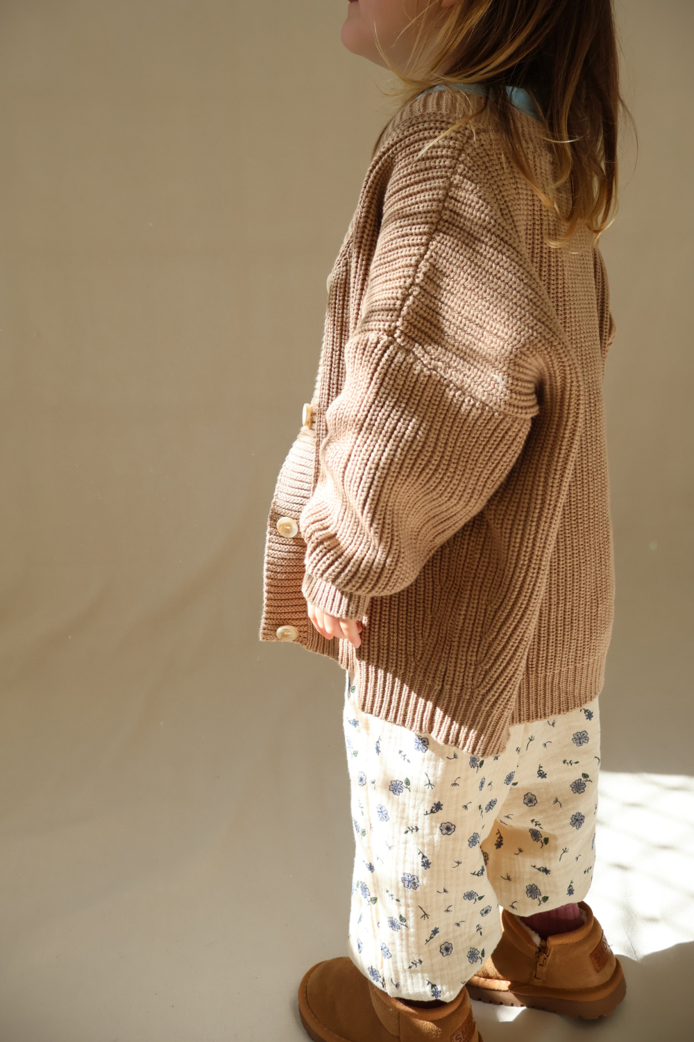Chunky Knit Cotton Cardigan | Coconut