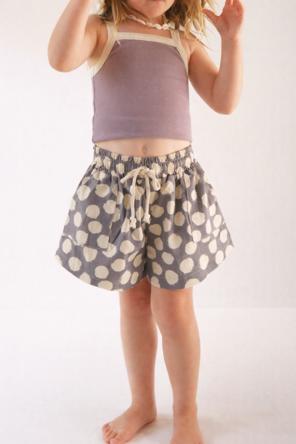 Dotty Pocket Shorts | Lavender