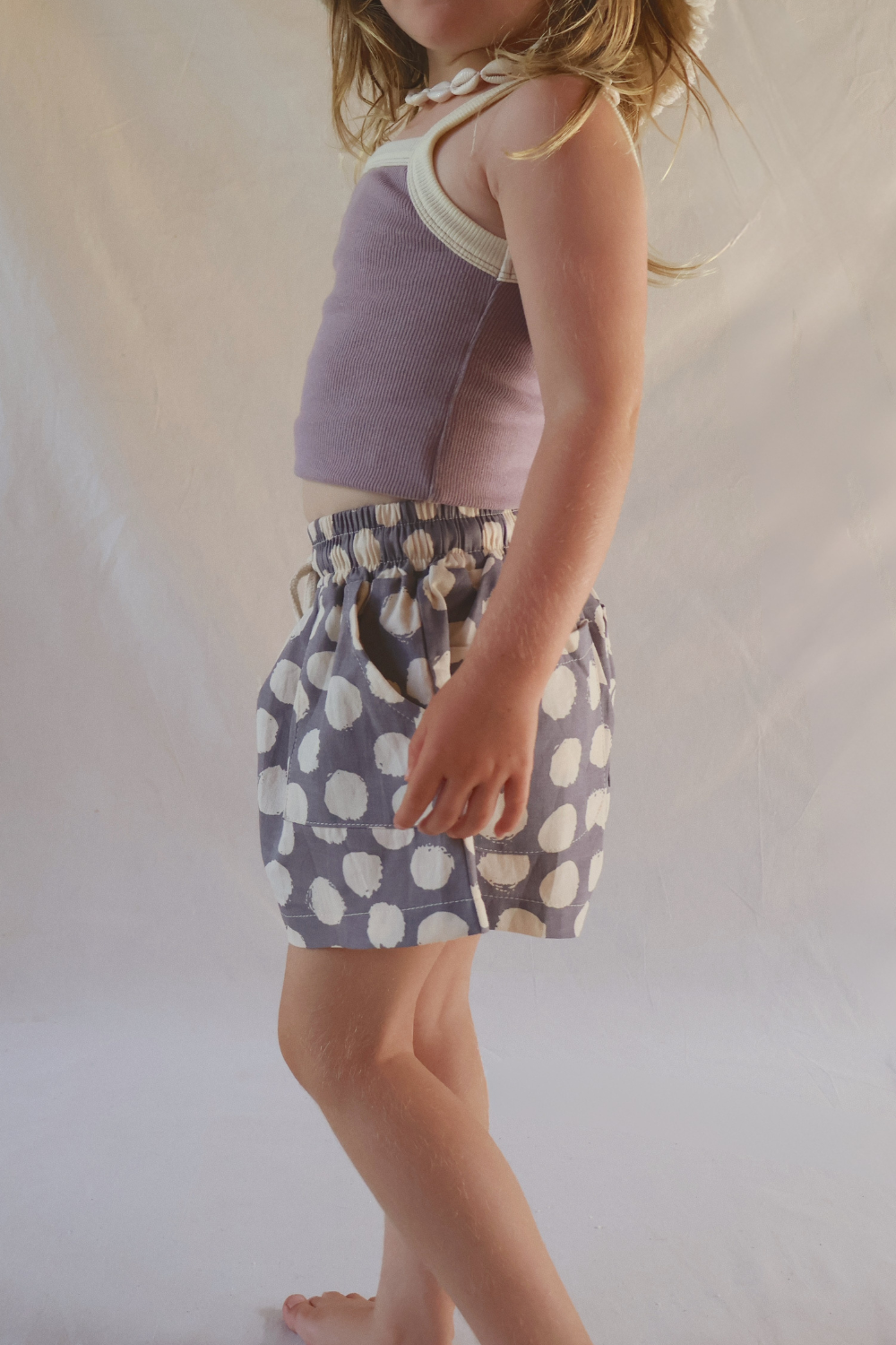 Dotty Pocket Shorts | Lavender