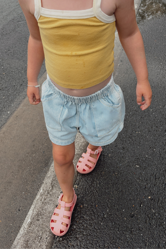 Duo Denim Shorts | Vintage Blue